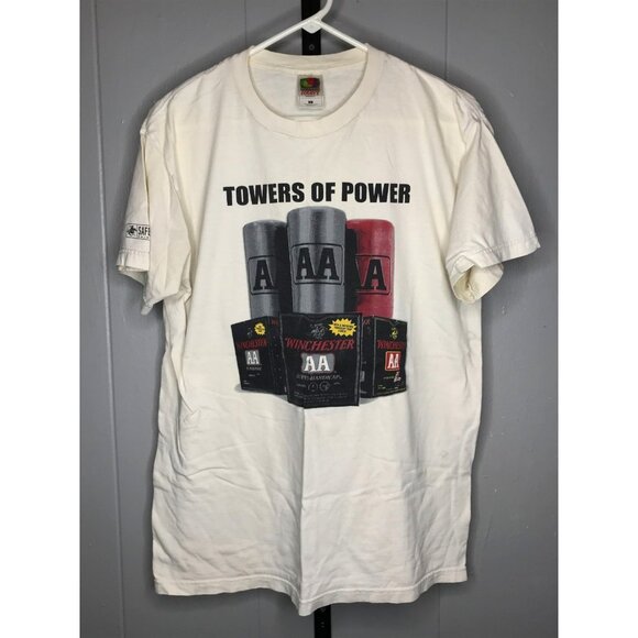 Vintage Winchester Ammo T Shirt LG Mens 90s Guns Hunting Outdoor - Picture 1 of 6